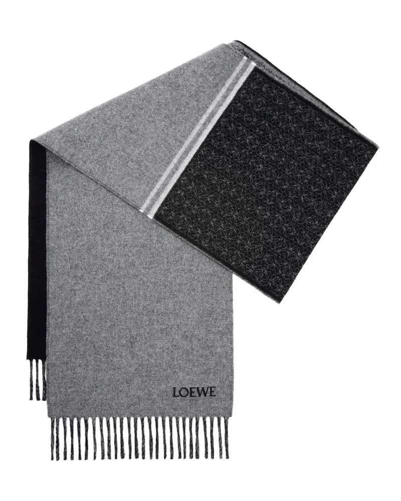 Loewe Luxury Scarf In Wool And Cashmere Black