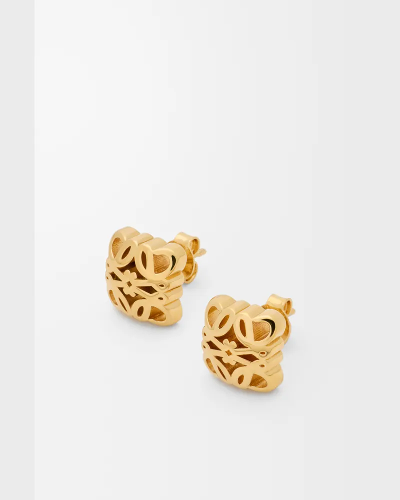 Loewe Anagram Bombé Stud Earrings Mujer Gold