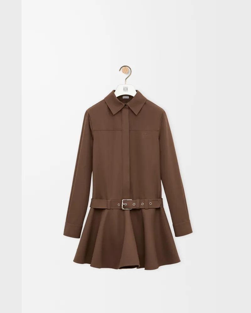 Loewe Dress In Cotton Size Mujer Brown