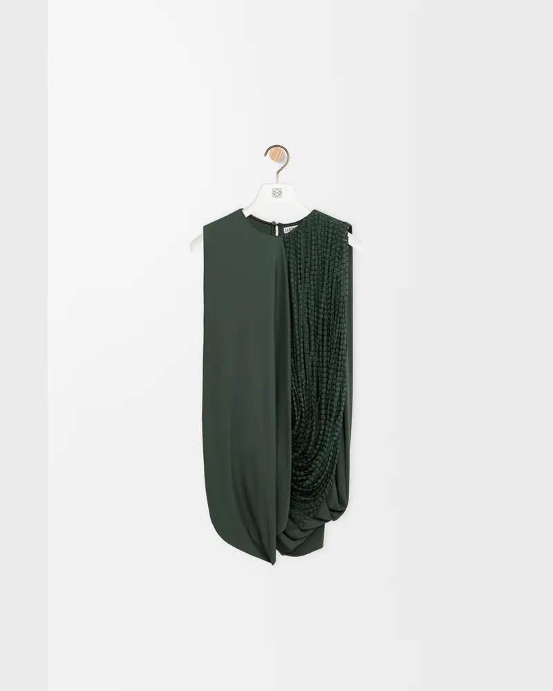 Loewe Embellished Top In Viscose Size Mujer Khaki