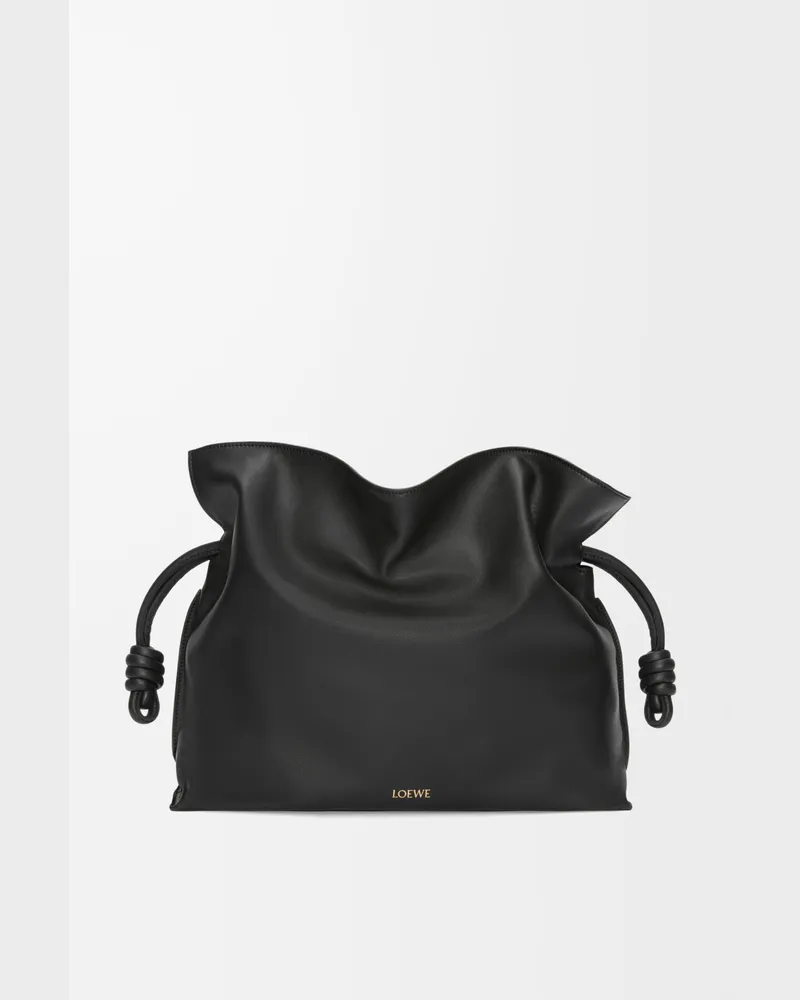 Loewe Large Flamenco Clutch In Nappa Leather skin Mujer Black