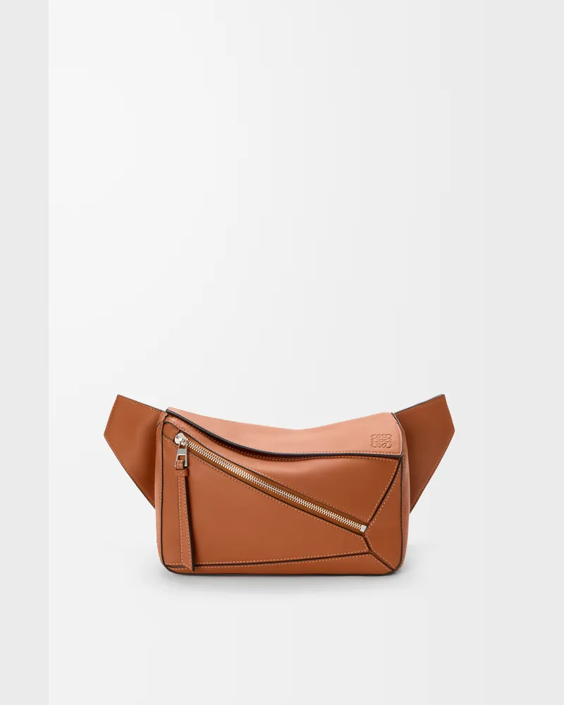 Loewe Small Puzzle Bumbag In Leather skin Hombre Tan