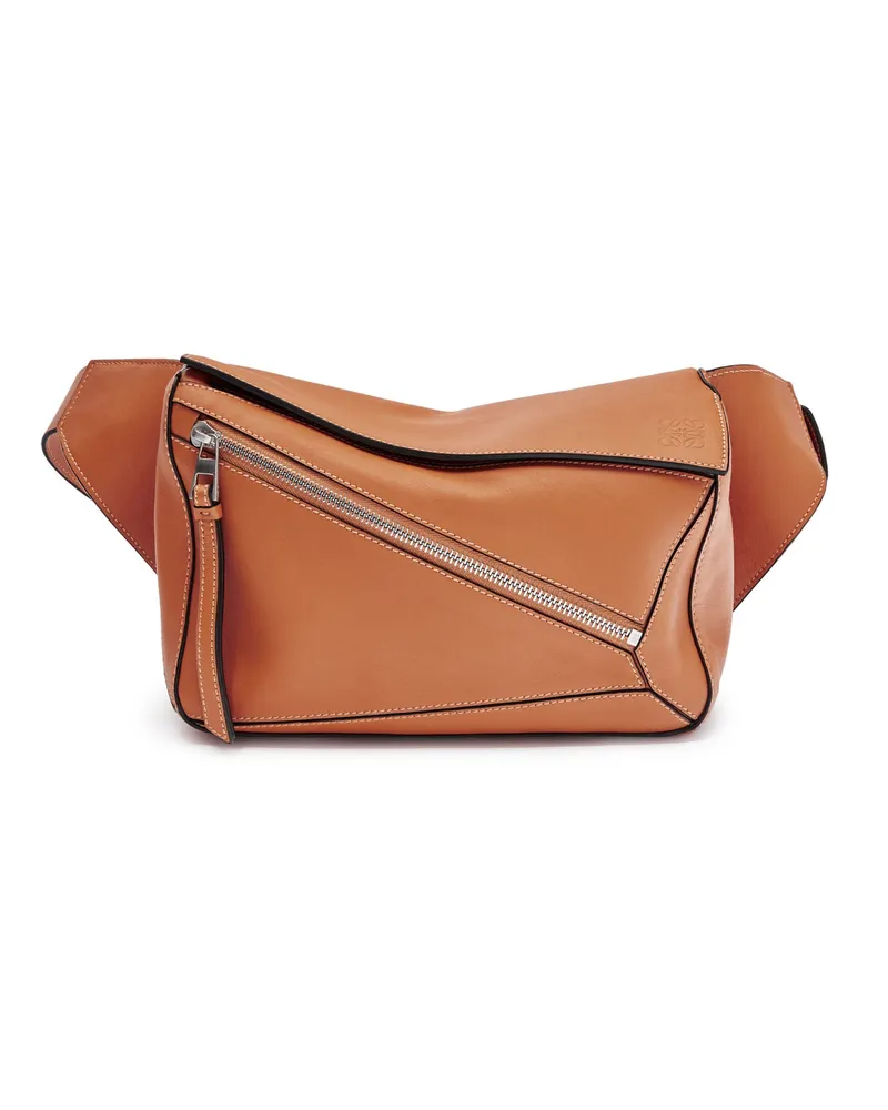 Loewe Small Puzzle Bumbag In Leather skin Hombre Tan