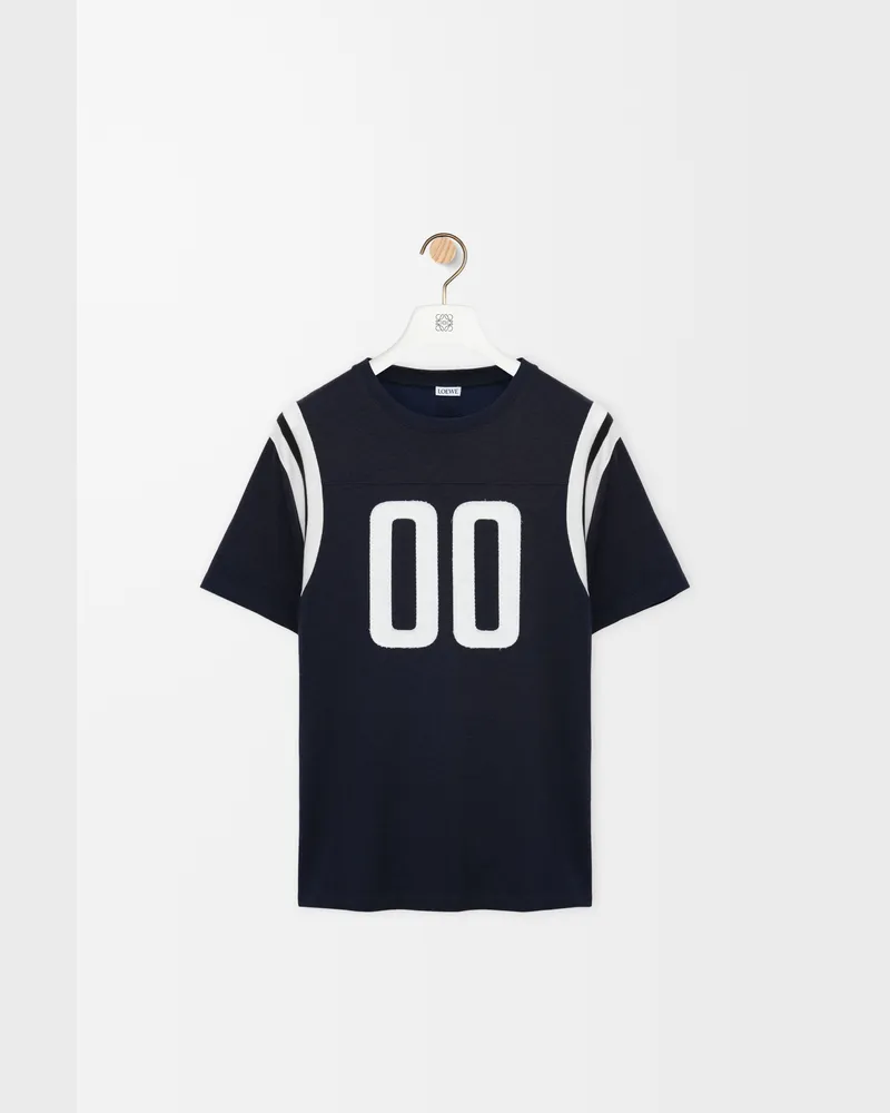Loewe Regular Fit T-shirt In Cotton And Viscose Size Hombre Dark