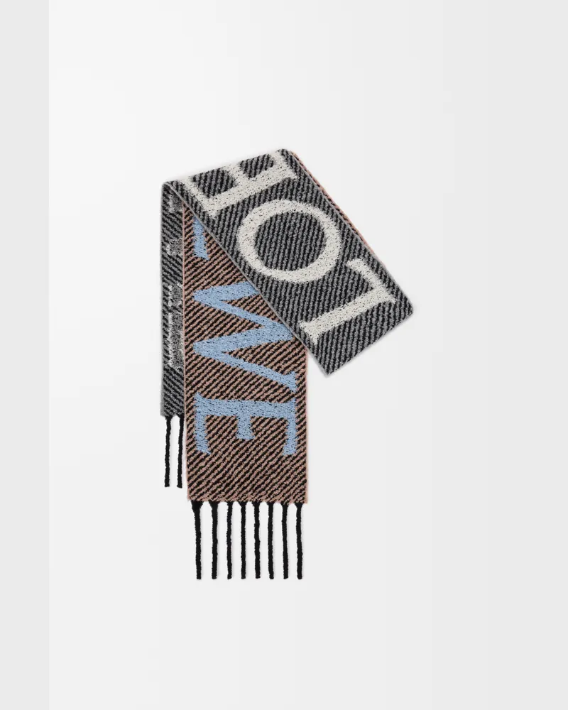 Loewe Scarf In Alpaca And Wool Blend Mujer Light