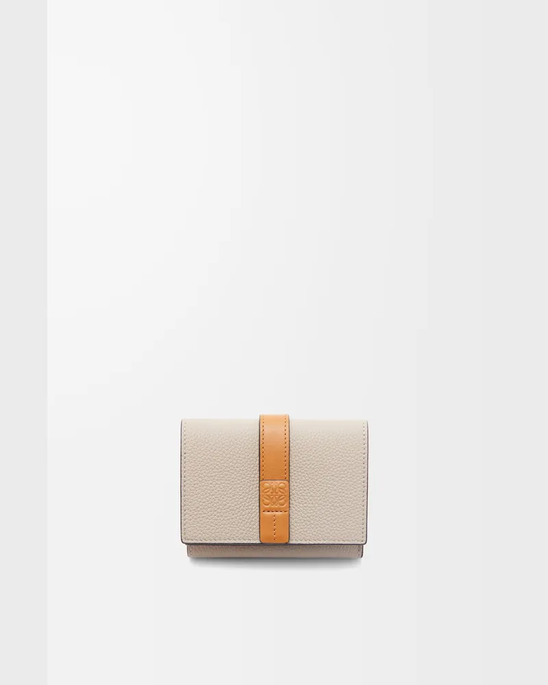 Loewe Trifold Wallet In Soft Grained Leather skin Mujer Light