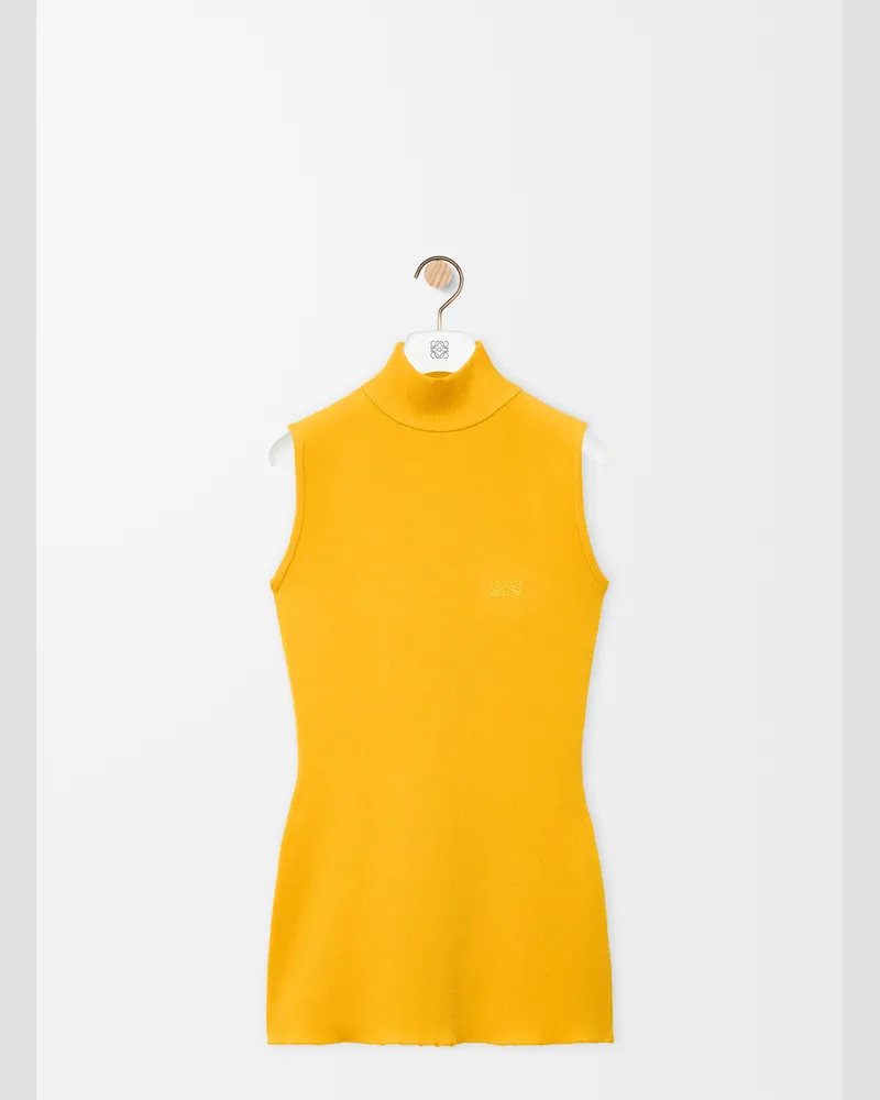 Loewe Sleeveless Top In Viscose Blend Size Mujer Yellow
