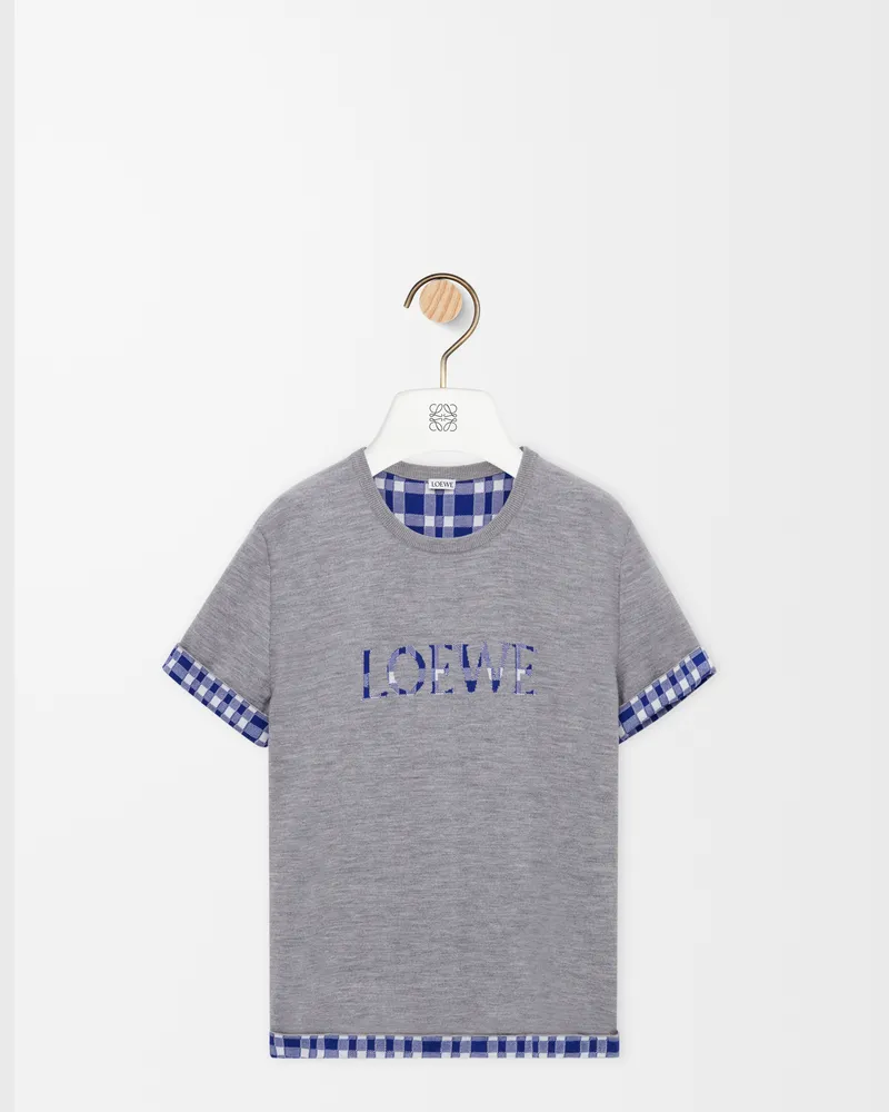 Loewe Top In Wool And Cotton Size Hombre Grey