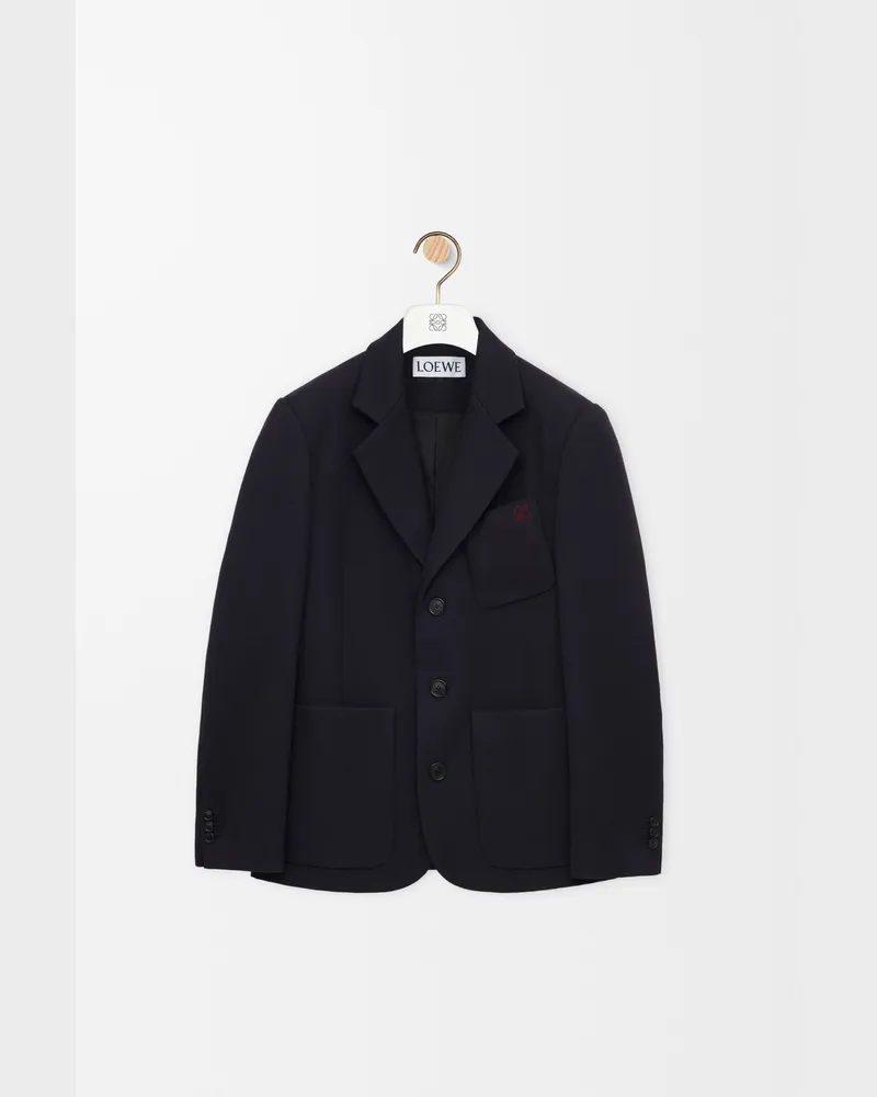 Loewe Jacket In Wool Size Hombre Dark