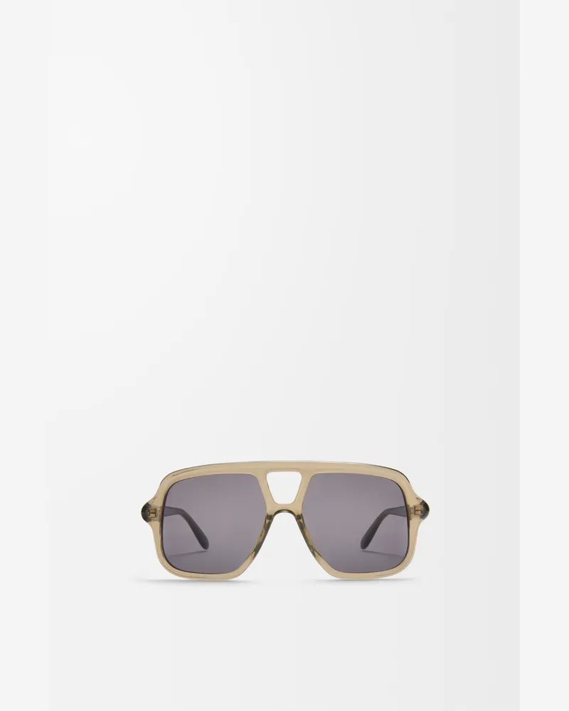 Loewe Aviator Slim Sunglasses Hombre Khaki