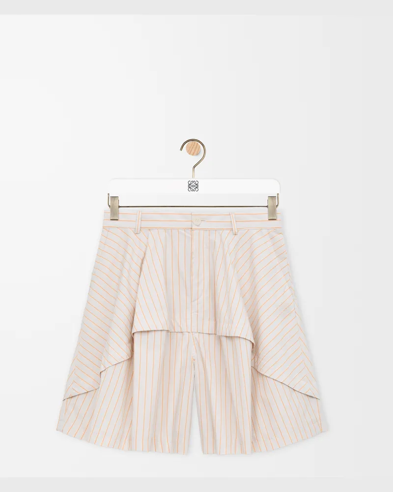 Loewe Shorts In Cotton Size Mujer Beige