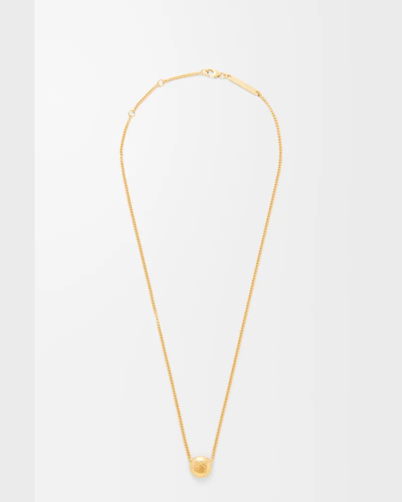 Loewe Anagram Pebble Necklace Mujer Gold