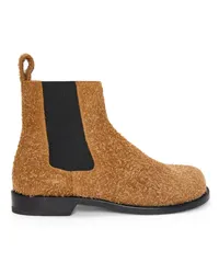 Loewe Luxury Campo chelsea boot in brushed suede Tan