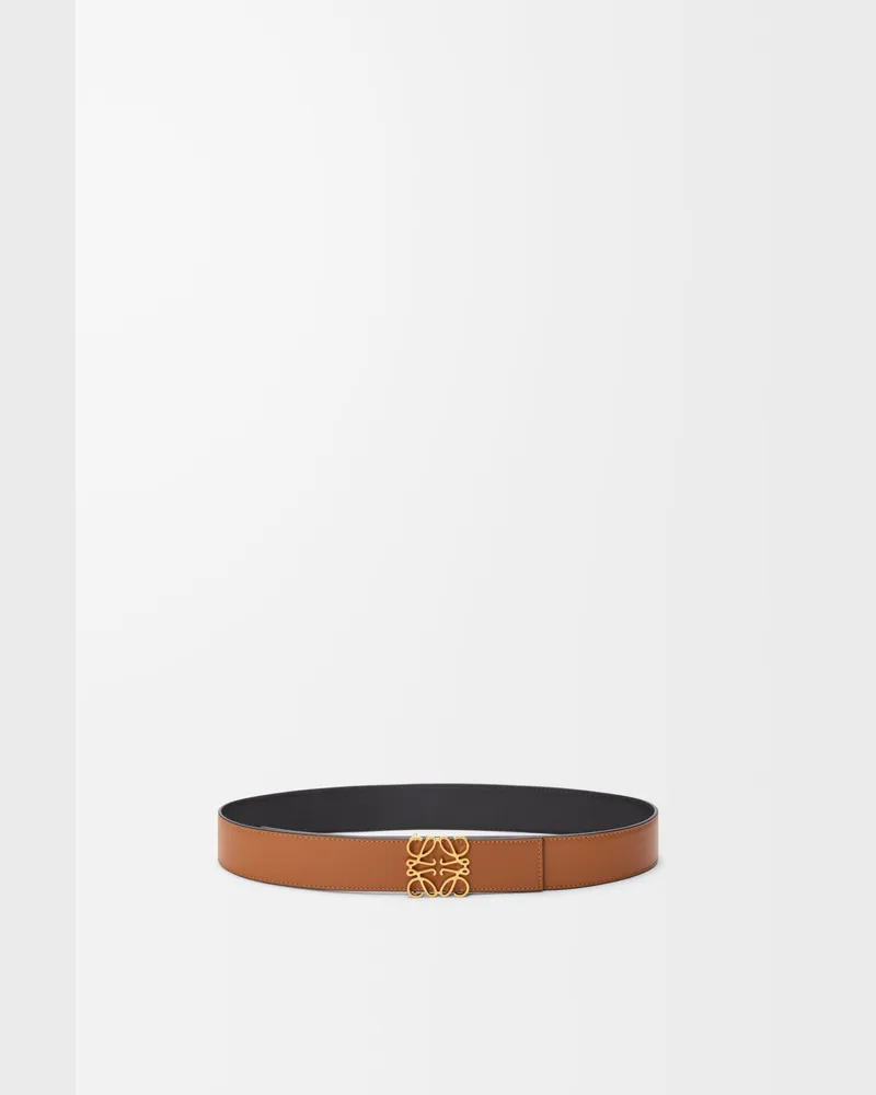 Loewe Reversible Anagram Belt In Leather skin Size Hombre Tan