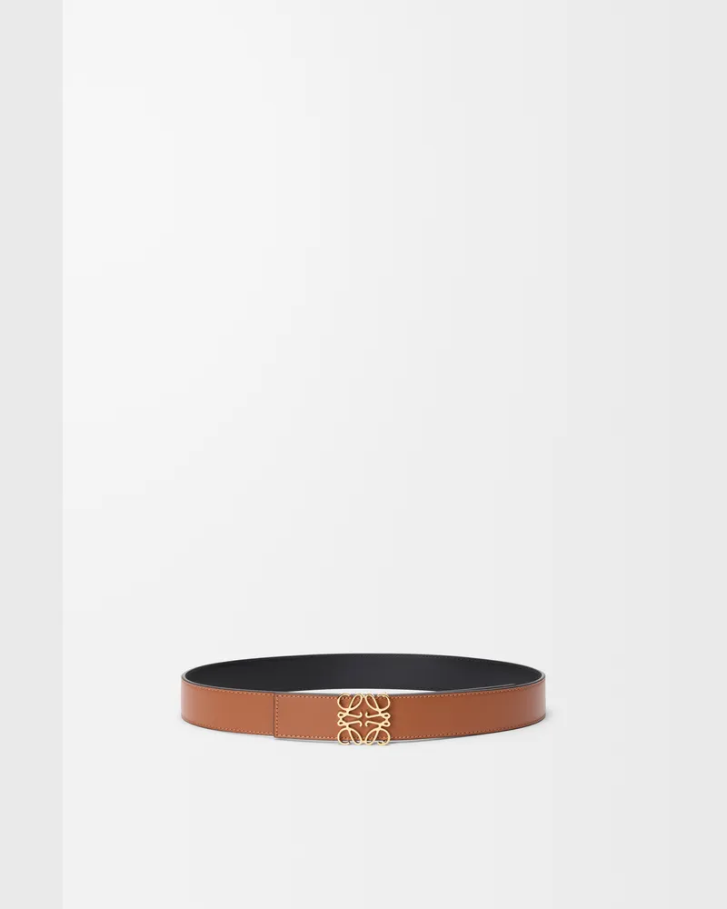 Loewe Reversible Anagram Belt In Leather skin Size Hombre Tan