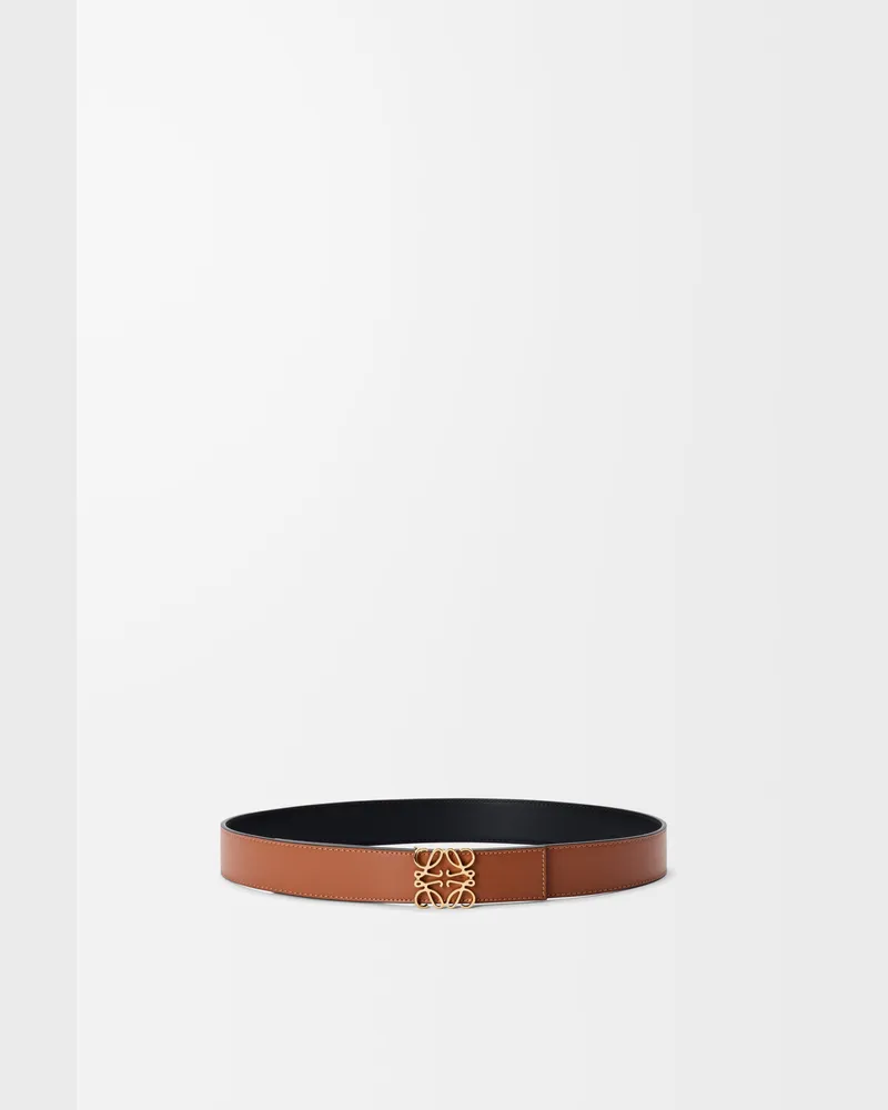 Loewe Reversible Anagram Belt In Leather skin Size Hombre Tan