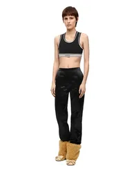 Loewe Luxury Cropped tank top in viscose Black