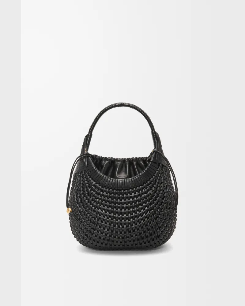 Loewe Diamond Hobo Bag In Leather skin Mujer Black