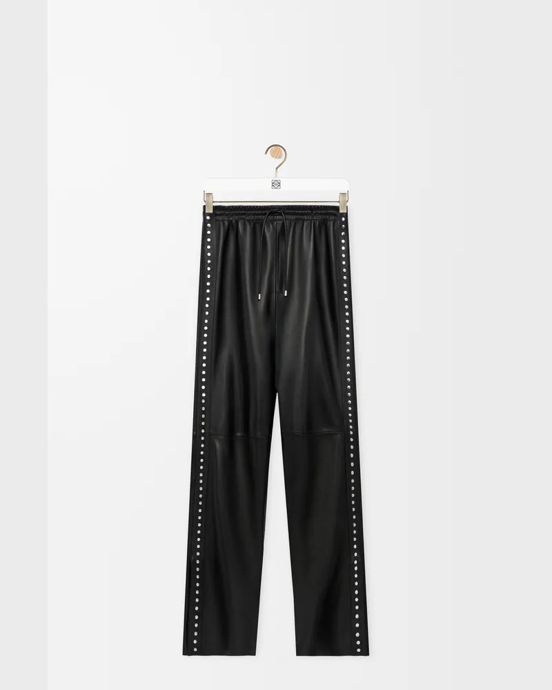 Loewe Trousers In Nappa Lambskin Size Hombre Black