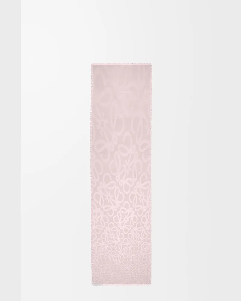 Loewe Scarf In Silk And Wool Mujer Icy