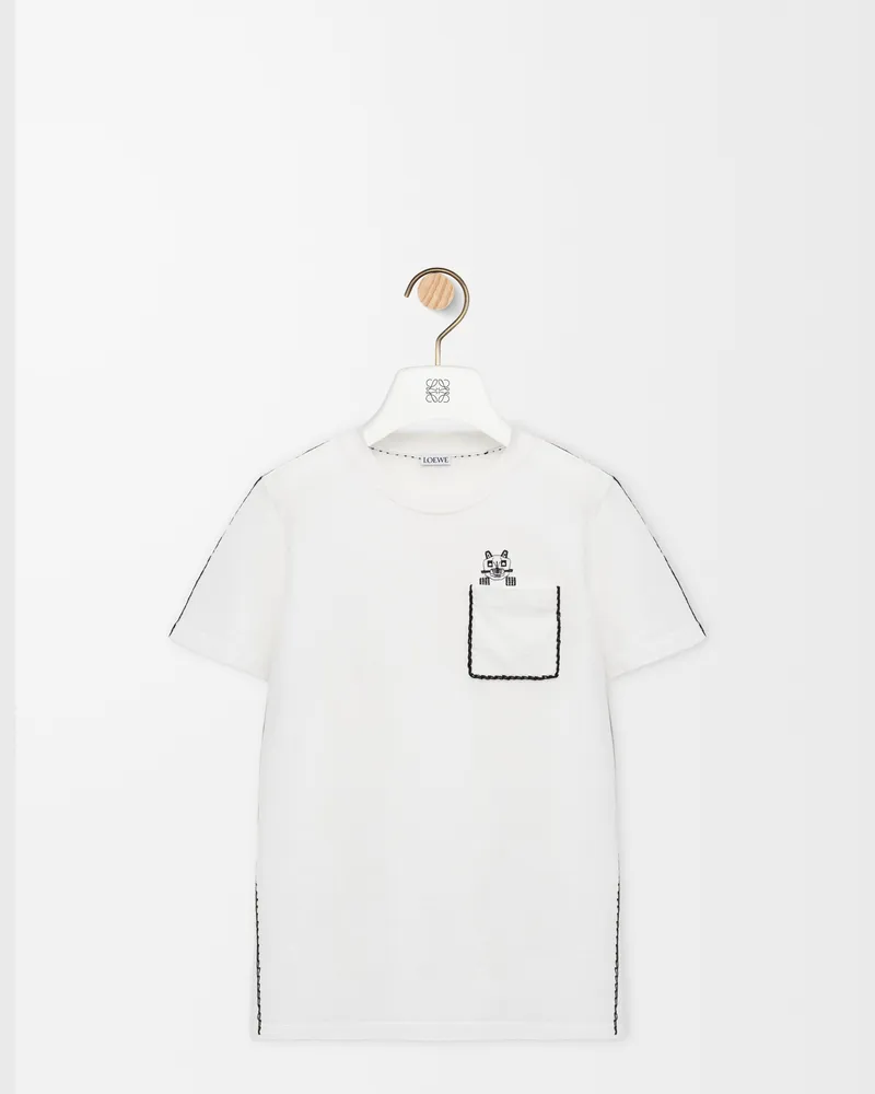 Loewe Regular Fit T-shirt In Cotton Size Mujer White
