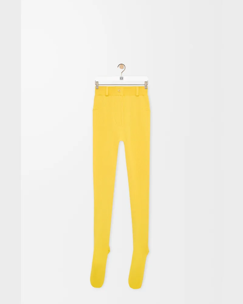 Loewe Leggings In Viscose Blend Size Mujer Yellow