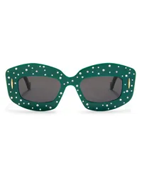 Loewe Luxury Smooth Pavé Screen sunglasses in acetate Green