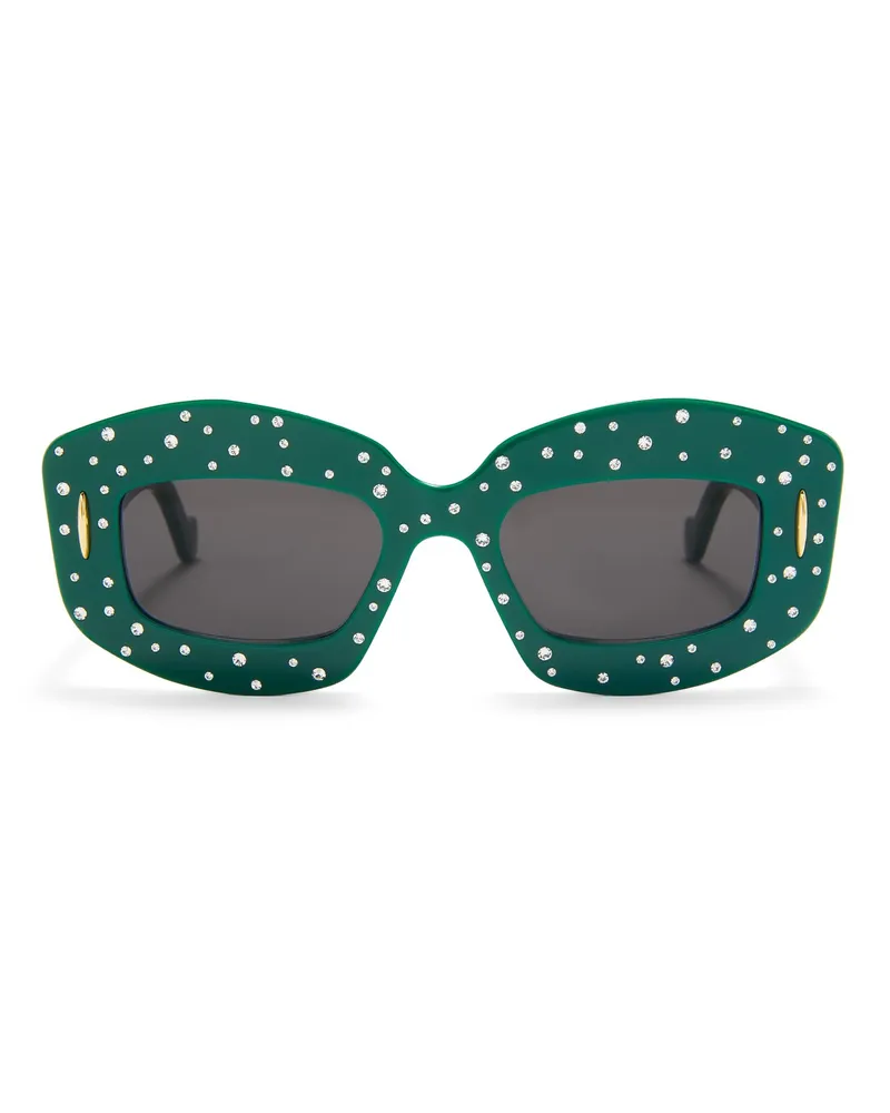 Loewe Luxury Smooth Pavé Screen sunglasses in acetate Green