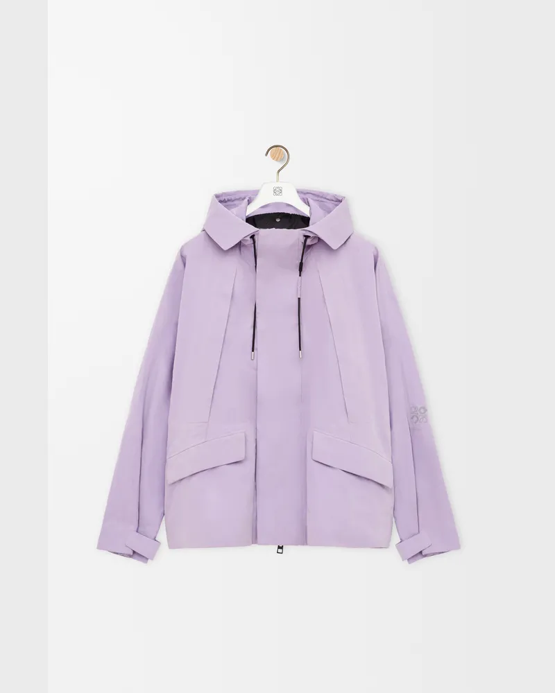 Loewe Short Parka In Technical Cotton Size Hombre Lilac