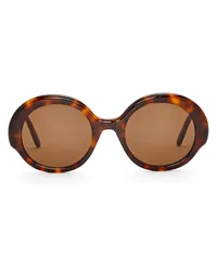 Loewe Luxury Round Slim sunglasses Havana