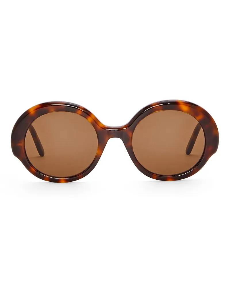 Loewe Luxury Round Slim sunglasses Havana