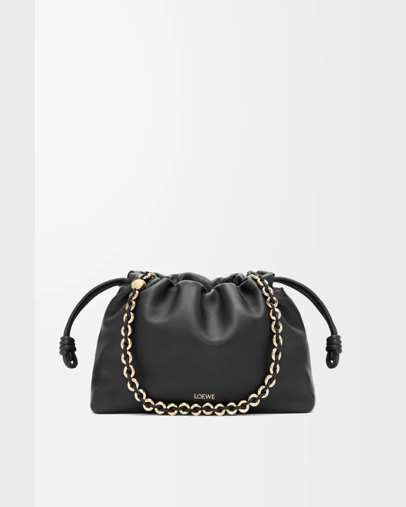 Loewe Medium Flamenco Purse In Mellow Nappa Lambskin Mujer Black