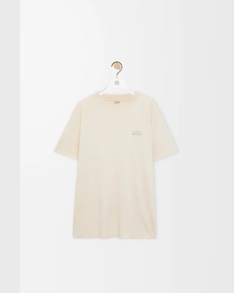 Loewe Regular Fit T-shirt In Cotton Size Hombre Beige