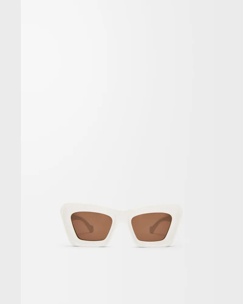 Loewe Beveled Cateye Sunglasses Mujer White