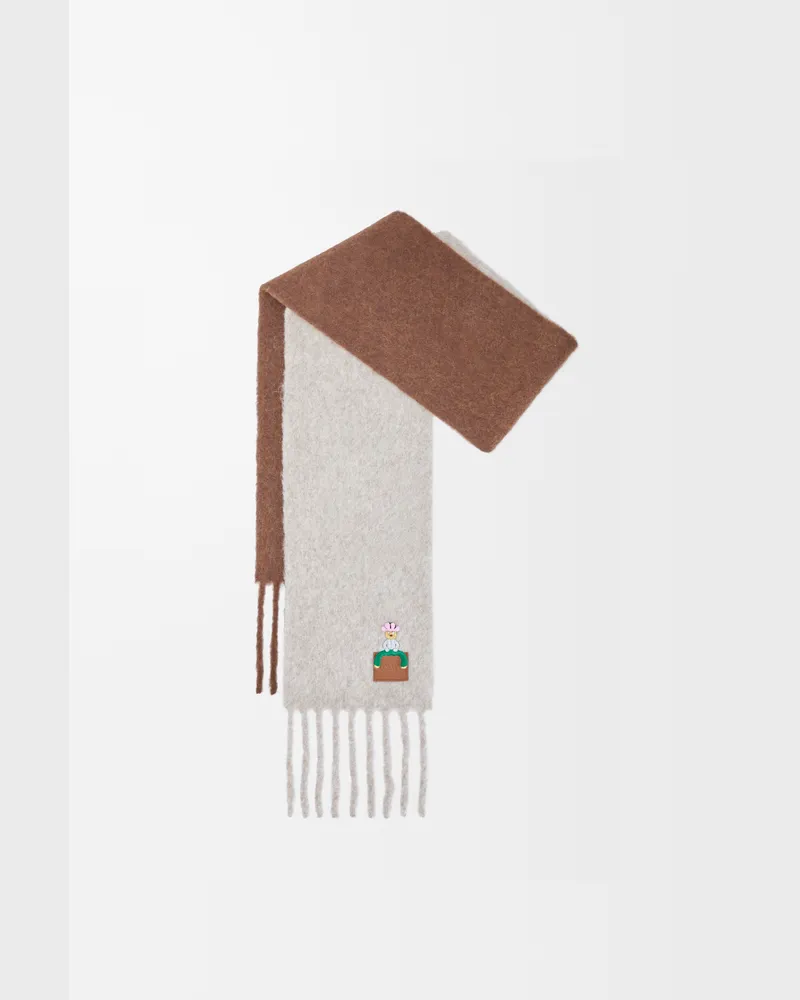 Loewe Scarf In Alpaca And Wool Blend Mujer Light