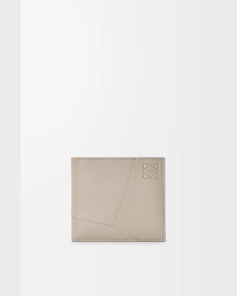 Loewe Puzzle Bifold Coin Wallet In Leather skin Hombre Corda