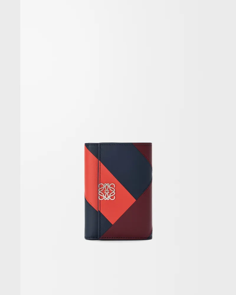 Loewe Anagram Small Vertical Wallet In Leather skin Mujer Multicolor