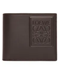 Loewe Luxury Bifold wallet in satin calfskin Dark