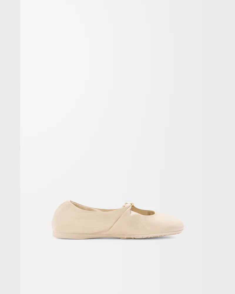 Loewe Pebble Soft Ballerina In Nappa Lambskin Size Mujer Dough