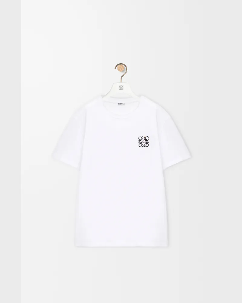 Loewe Relaxed Fit T-shirt In Cotton Size Hombre White
