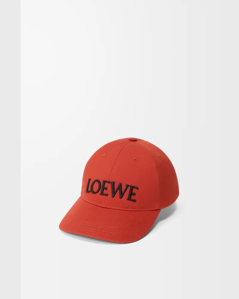 Loewe Loewe Cap In Cotton Canvas Size Mujer Red