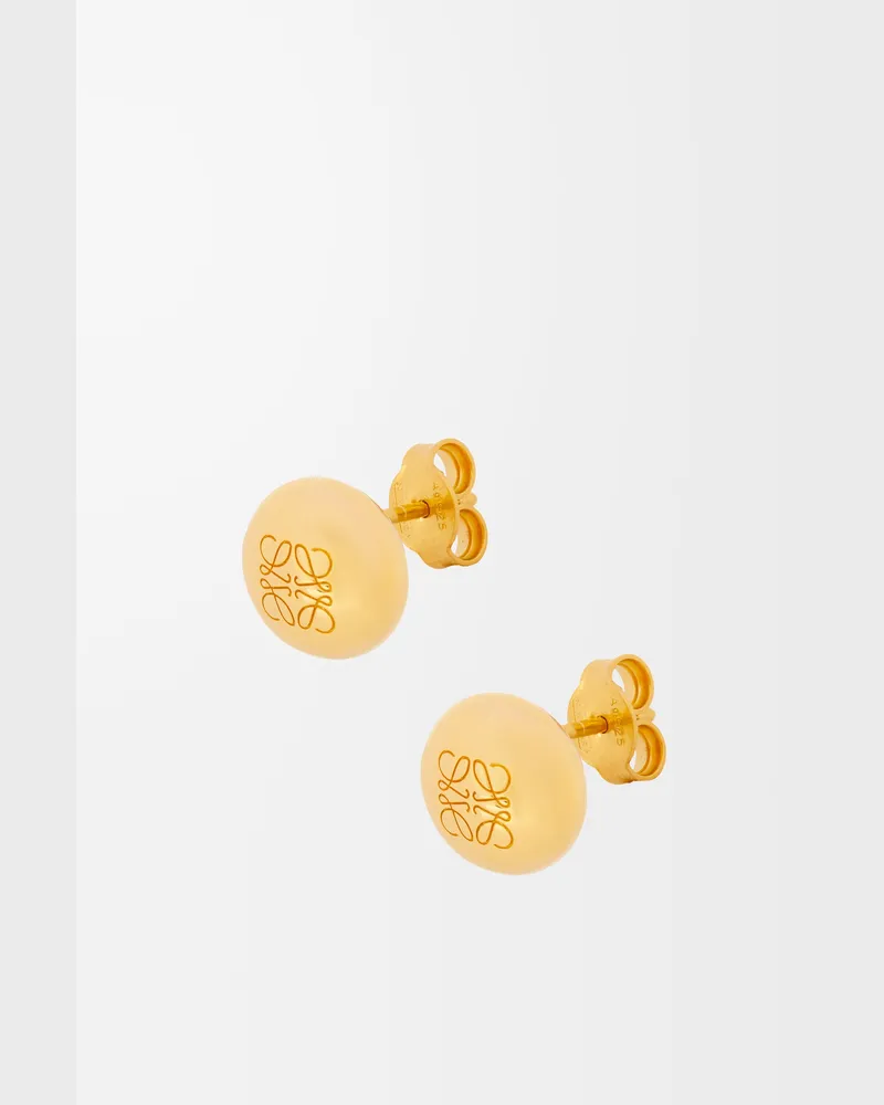 Loewe Anagram Pebble Earrings Mujer Gold