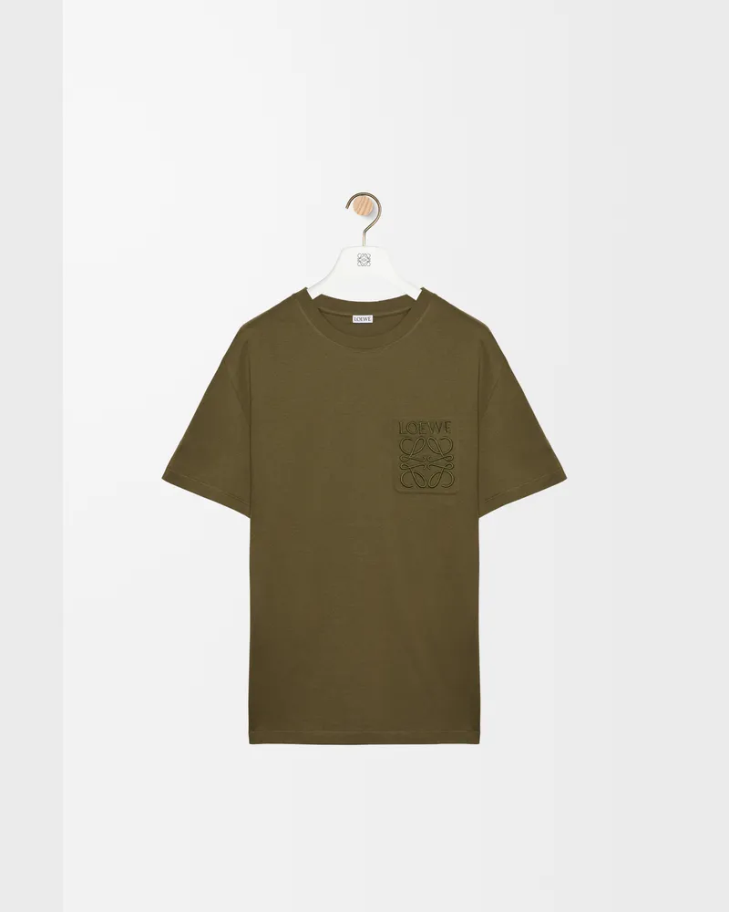 Loewe Relaxed Fit T-shirt In Cotton Size Hombre Khaki