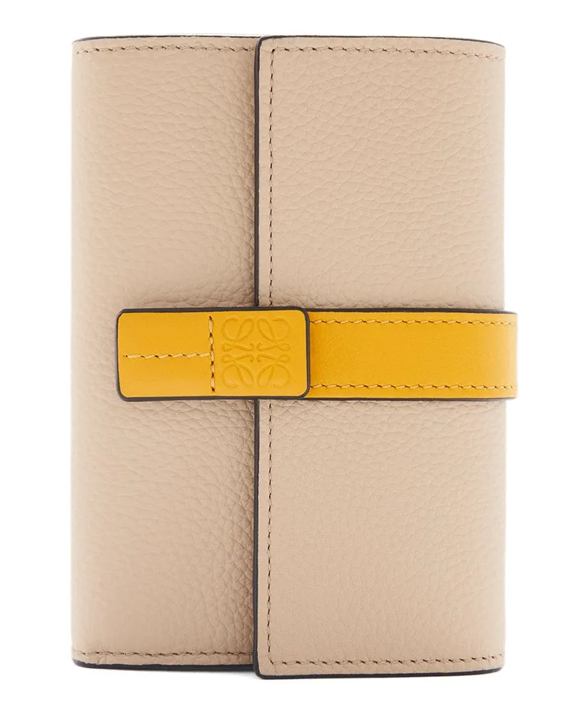 Loewe Luxury Small vertical wallet in soft grained calfskin Paper