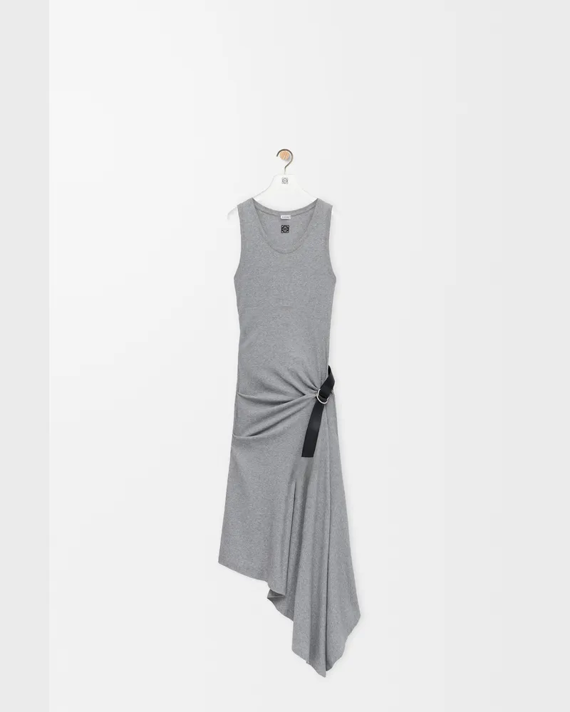 Loewe Tank Dress In Stretch Cotton Size Mujer Grey