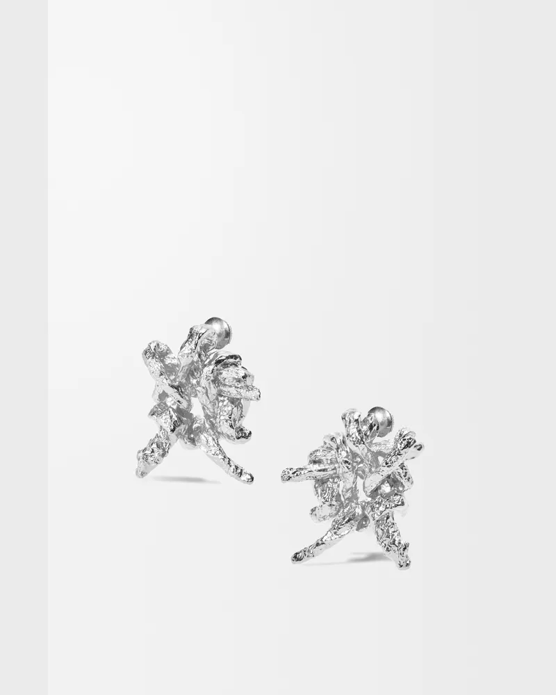 Loewe Tarantella Earrings In Sterling Silver Mujer Silver