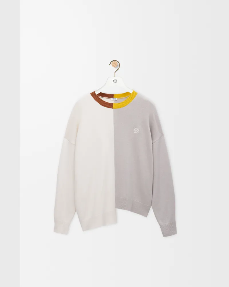 Loewe Asymmetric Sweater In Wool Size Mujer Mustard