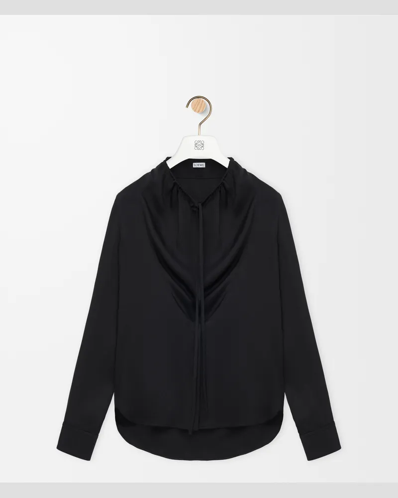 Loewe Blouse In Silk Size Mujer Black
