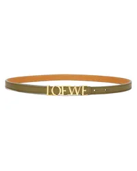 Loewe Luxury  belt in smooth calfskin Olive