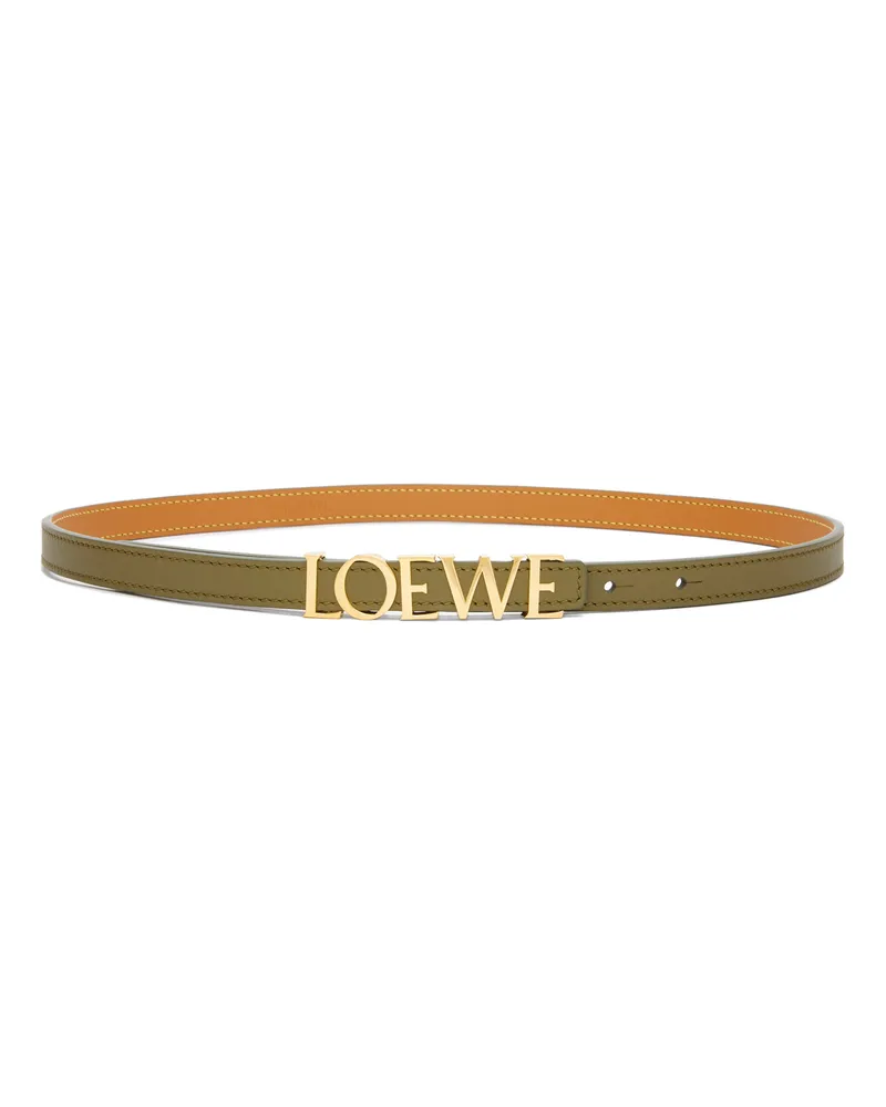 Loewe Luxury Belt In Smooth Calfskin Olive